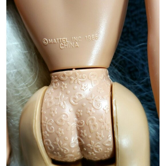 1995 Foam N Color Barbie Doll Pink Iridescent Mini Dress Long Blonde Hair VTG - Picture 12 of 16